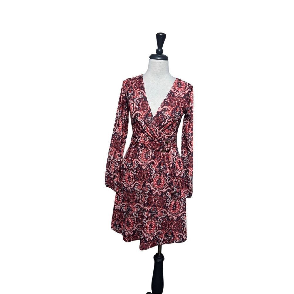 Maeve By Anthropologie NWT Paisley Metallic Knit Dress Size XSmall